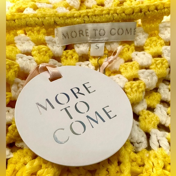 MORE TO COME || Kari Halter Top in Yellow Multi - SZ Small ⭐️NWT⭐️ - Picture 10 of 10